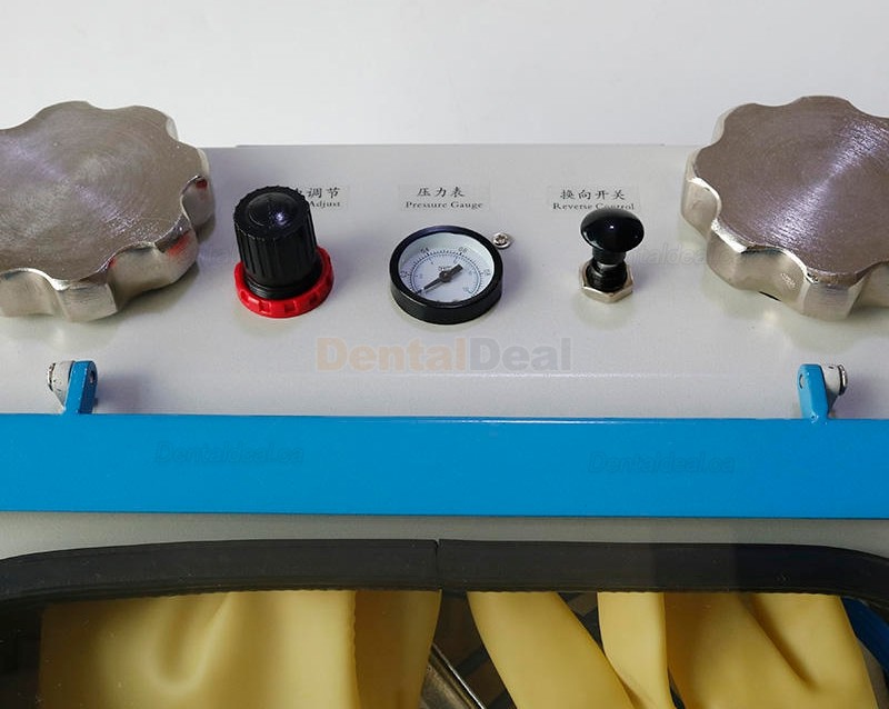 JG-218 Dental Lab Sandblasting Machine Laboratory Sandblaster Twin-Pen